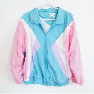 pastel windbreaker jacket